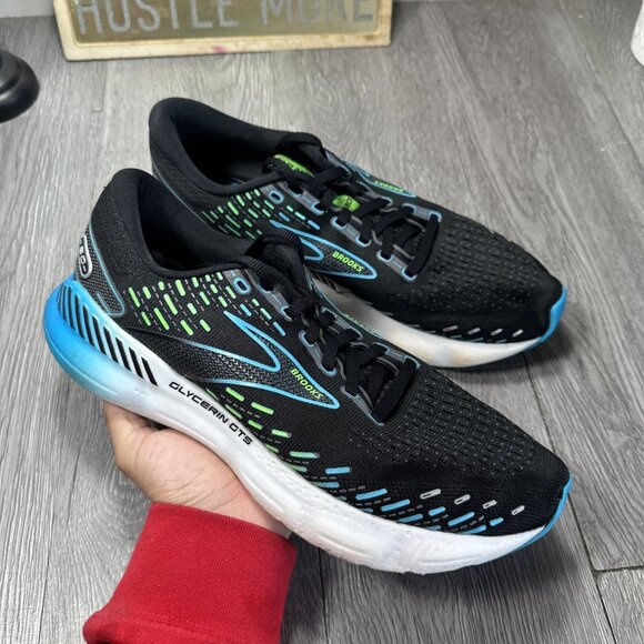Brooks Glycerin GTS 20 Men\'s Size 9.5 D (Medium) Running Shoes Black Blue main image 10